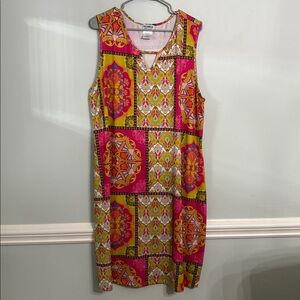 Monroe & Main Multicolor Patterned Dress
